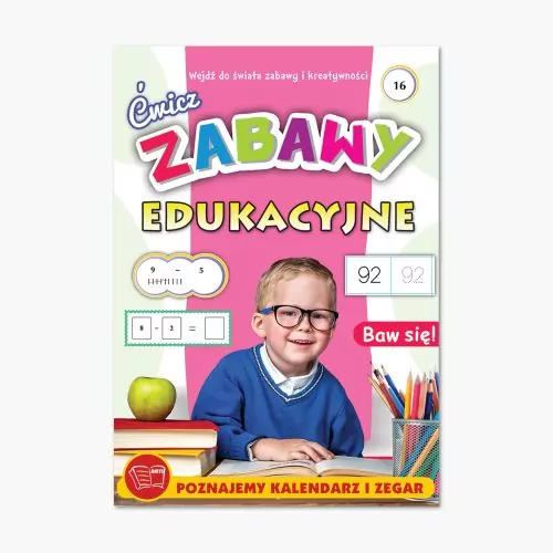 Ćwicz. Zabawy edukacyjne. Poznajemy kalendarz i zegar - tantis.pl
