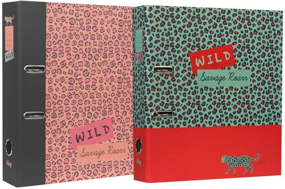 Segregator A4/2R 8 cm z dźwignią B'Log Wild - tantis.pl