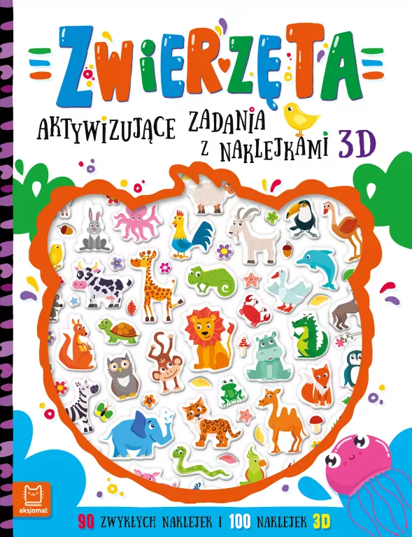 Zwierzęta. Aktywizujące zadania z naklejkami 3D - tantis.pl