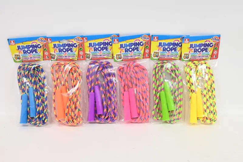 Skakanka sznurek 2,1m kolor mix - tantis.pl