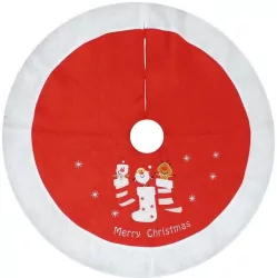 Mata pod choinkę czerwona 80cm
