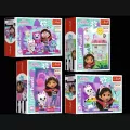 Puzzle 54el Mini Z Gabi zawsze jest wesoło. Koci Domek Gabi. Gaby's Dollhouse 19773, 19774, 19775, 19776 (54211) TREFL cena za 1 sztukę - tantis.pl