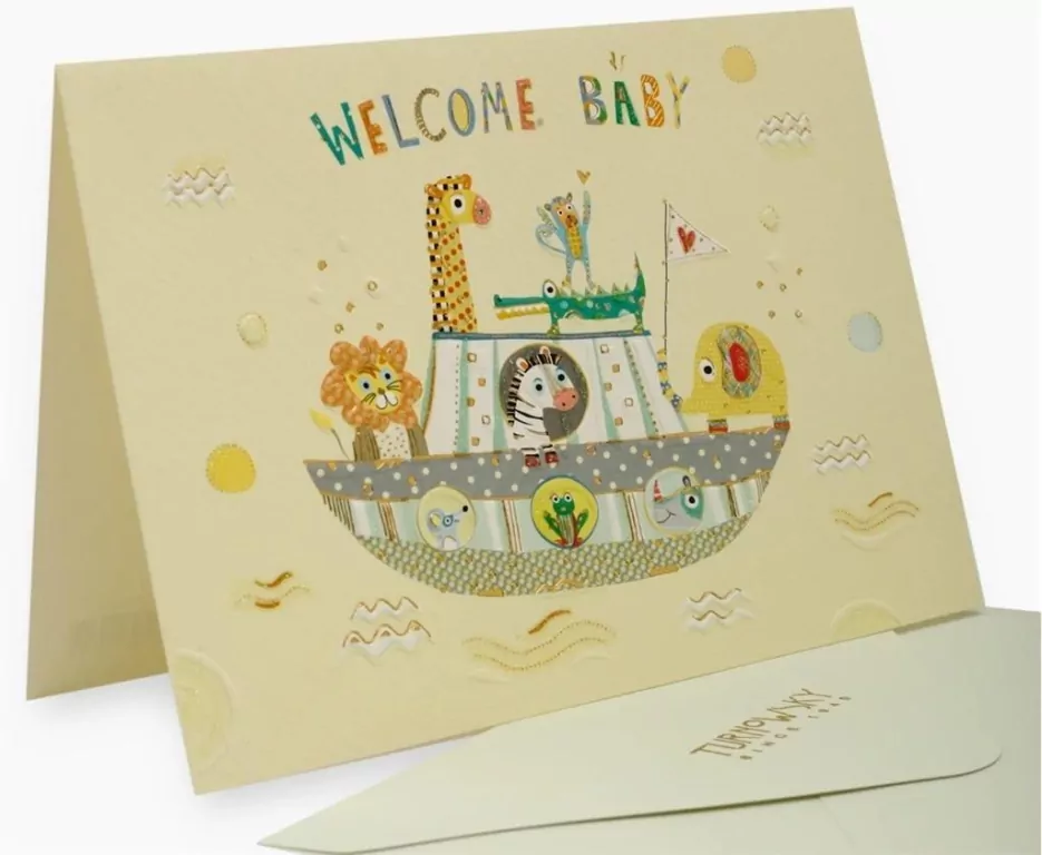 Karnet B6 + koperta Narodziny łódka - tantis.pl