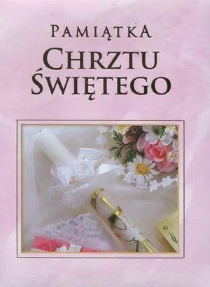 Pamiątka Chrztu Świętego - różowa - tantis.pl
