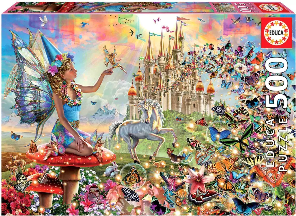 Puzzle 500 Wróżka i Motyle 111317 - tantis.pl
