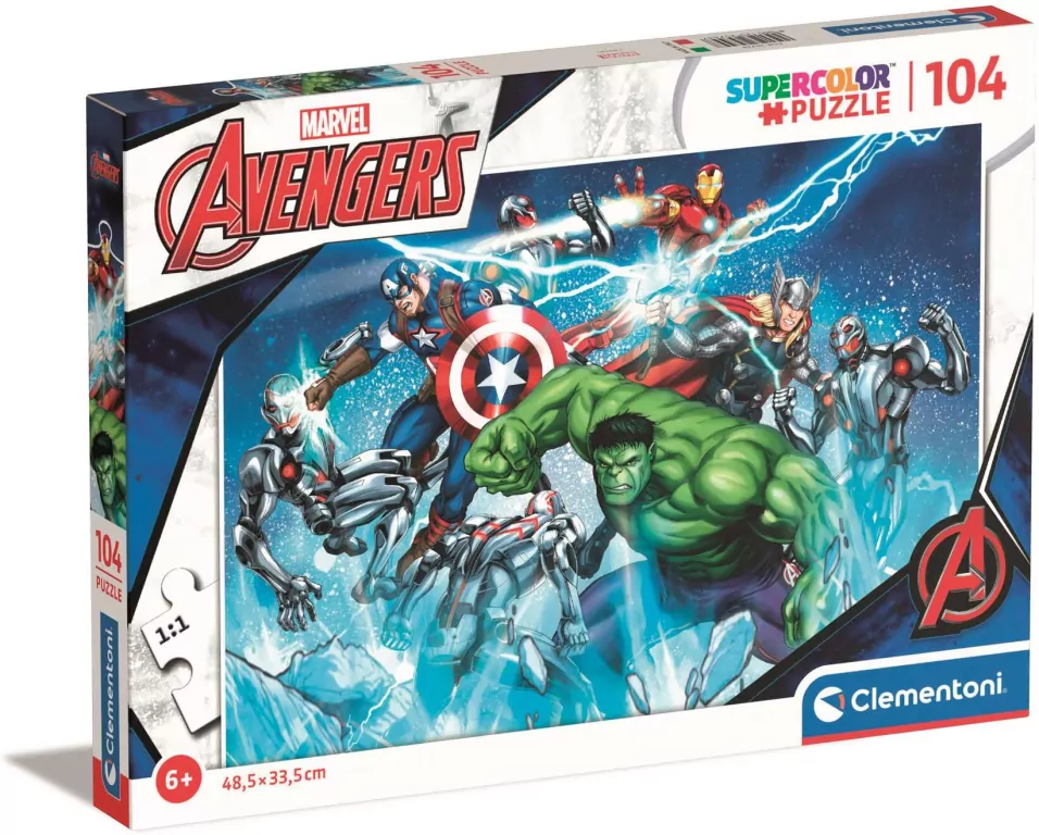 Puzzle 104. Super Kolor. Marvel Avengers. 25744 - tantis.pl