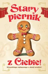 Karnet Urodziny Stary Piernik