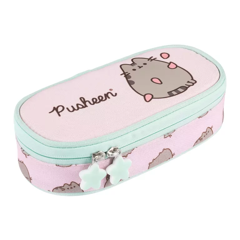 Piórnik saszetka z wewnętrzną klapką Pusheen pink - tantis.pl