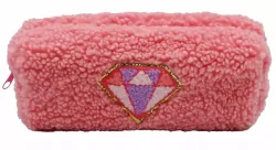 Piórnik teddy różowy