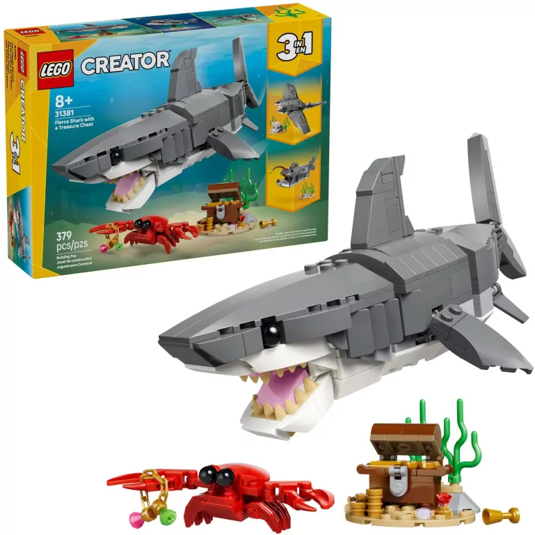 LEGO® Creator. Groźny rekin i skrzynia 31381 - tantis.pl