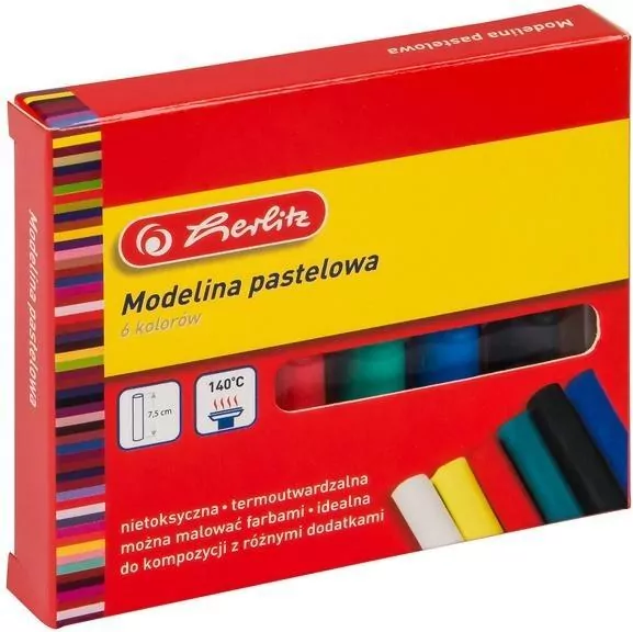 Modelina klasyczna 6 kolorów pastel - tantis.pl