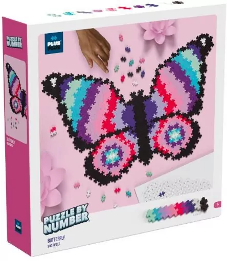 Puzzle By Number- Motyl. Plus-Plus - tantis.pl