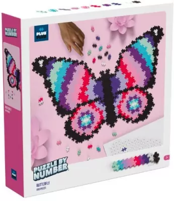 Puzzle By Number- Motyl. Plus-Plus