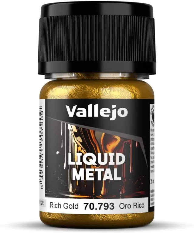 Vallejo: 70.793 - Liquid Metal - Rich Gold (35 ml) - tantis.pl