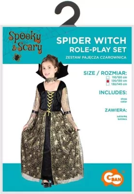 Strój dla dzieci Pajęcza Czarownica rozm. 120/130