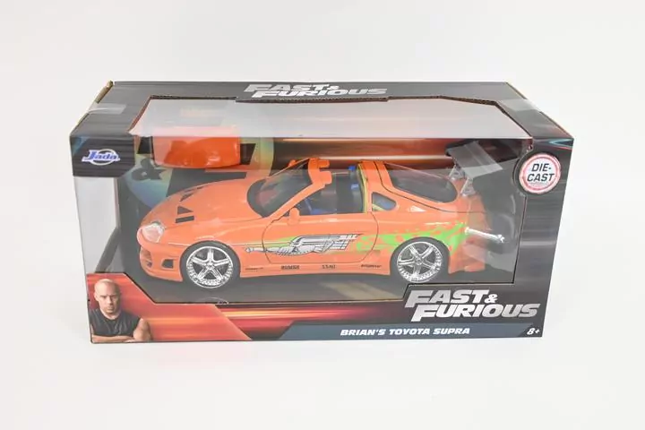 Jada F&F Toyota Supra orange 1995 1:24 - tantis.pl