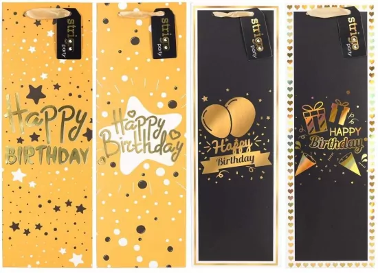 Torba prezentowa Party 12x36x9cm mix STRIGO