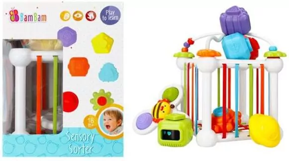 Klocki sensoryczne z akcesoriami. Sorter - tantis.pl