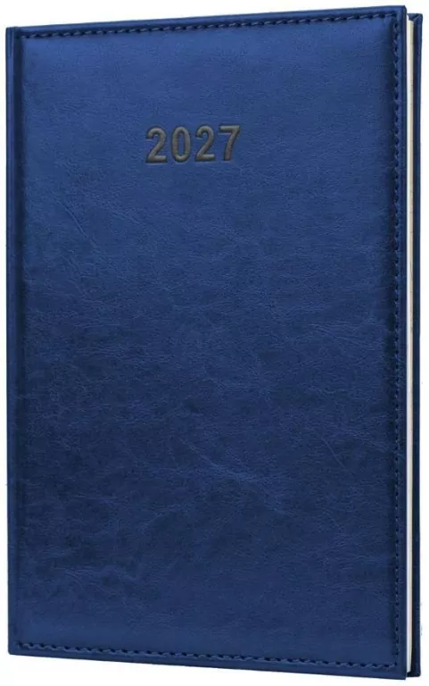 Kalendarz 2027 A4 Agenda Tygodniowy Granatowy - tantis.pl