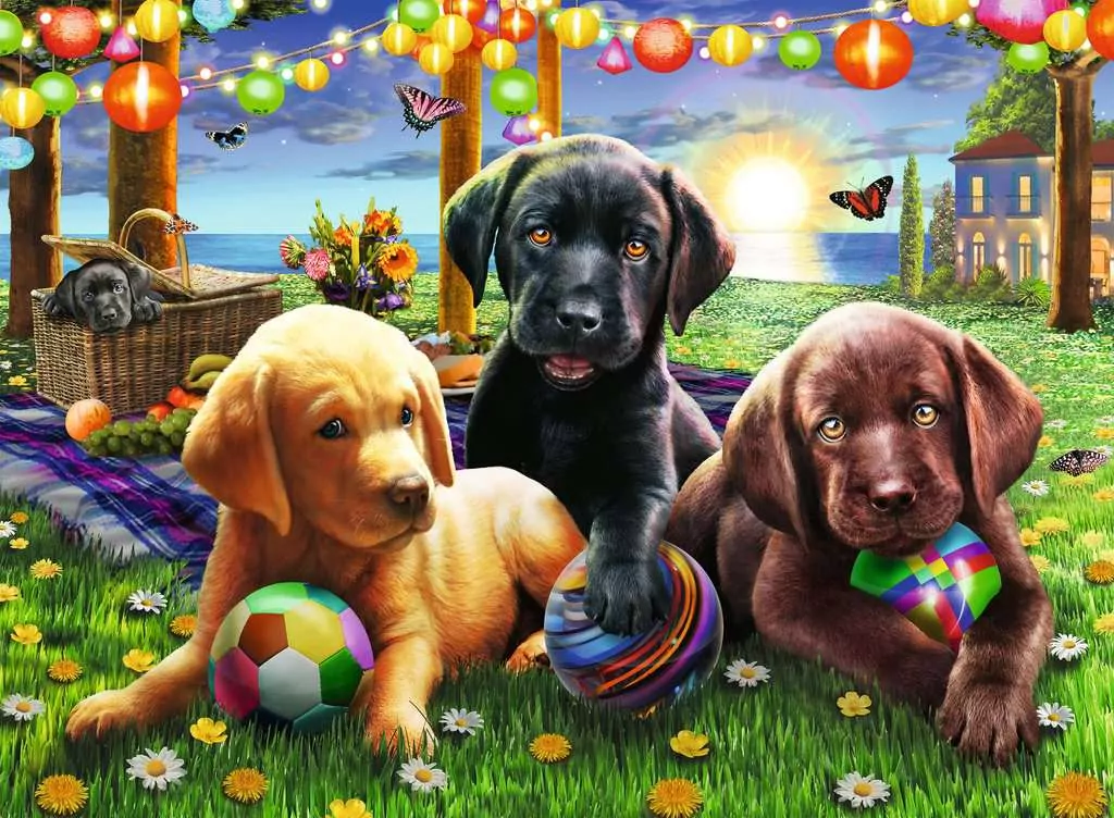 Puzzle XXL 100. Psy. 128860 - tantis.pl