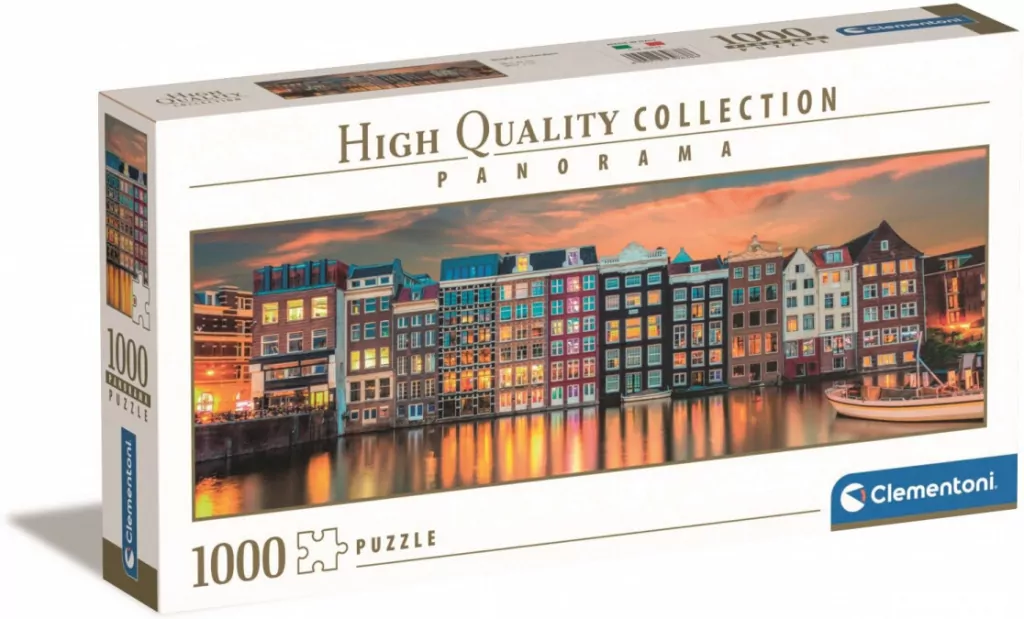 Puzzle 1000 Panorama HQ Bright Amsterdam - tantis.pl