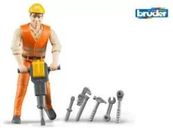 Bruder. Figurka robotnika z akcesoriami