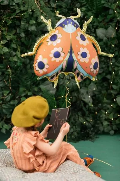 Balon foliowy biedronka 87x75cm mix - tantis.pl