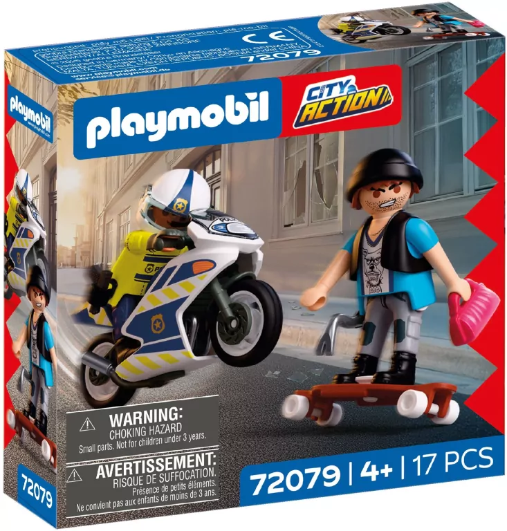 Playmobil Pościg motocyklowy 72079 - tantis.pl