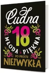 Karnet B6: Urodziny 18 damskie
