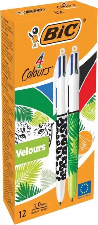 Długopis 4 Colours Velour mix  BIC - tantis.pl