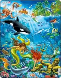 Układanka Larsen Maxi Mermaids 32el - tantis.pl