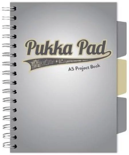 Kołozeszyt Pukka Pad A5 Project Book Design szary - tantis.pl