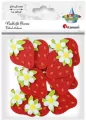 Naklejki filcowe 3D truskawki 38x48mm - tantis.pl