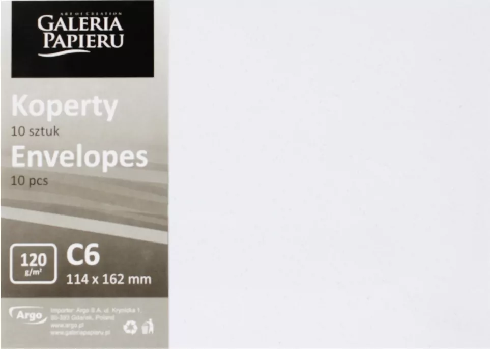 KOPERTA C6 HK BIA MIKA GAL PAP PB OP10SZT - tantis.pl