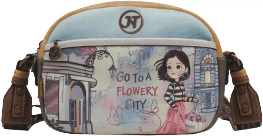 Torebka listonoszka Flower City - tantis.pl