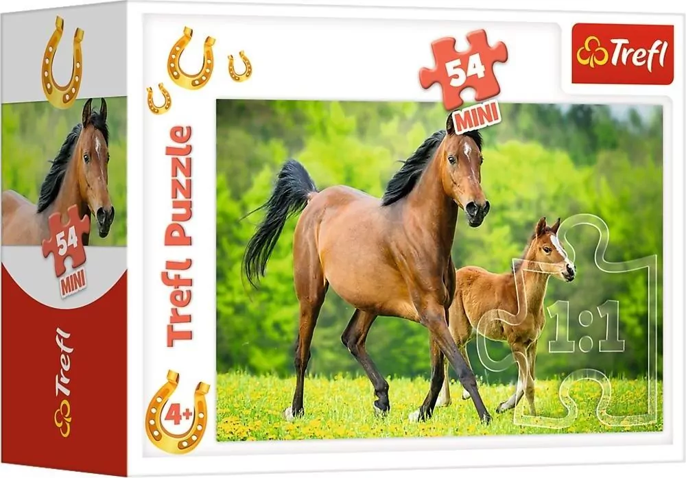 Puzzle 54 mini. Świat koni - tantis.pl