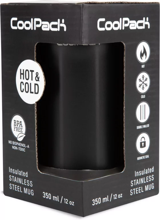 Kubek termiczny 350ml Coolpack Coffee Mug Tom Black - tantis.pl