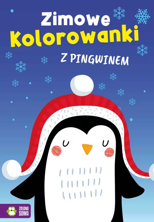 Zimowe kolorowanki z pingwinem - tantis.pl