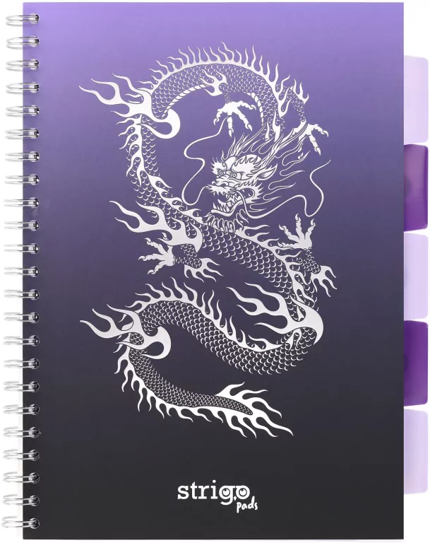 Kołozeszyt Pads A5/100K kratka Głębiny Smok wodny - tantis.pl