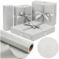 Papier ozdobny Srebrny Liść X-Strong 57cmx25m - tantis.pl