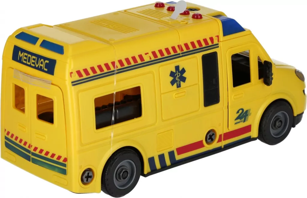 Auto ratunkowe karetka do skręcania Mega Creative 544951 - tantis.pl