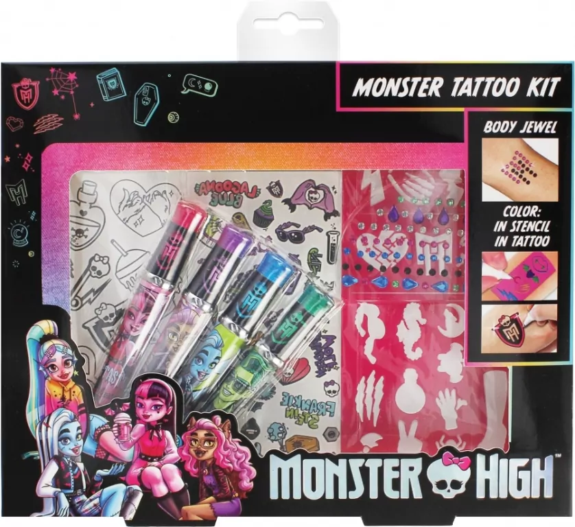 Monster High. Zestaw tatuaży - tantis.pl