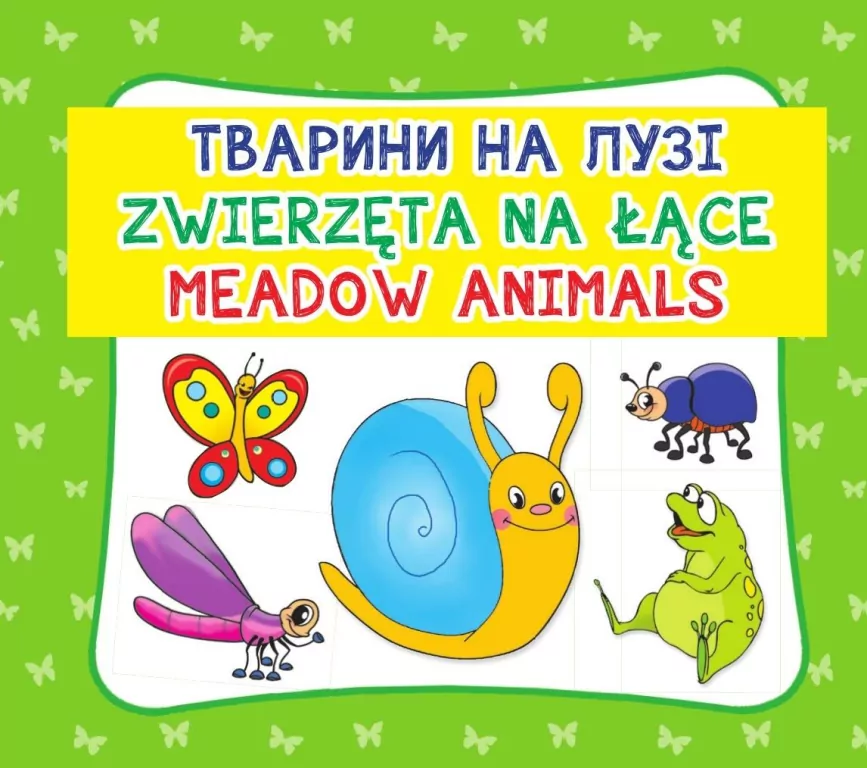 Zwierzęta na łące. Meadow animals - tantis.pl