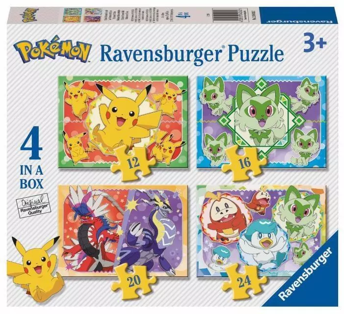 Puzzle 4w1. Pokemon - tantis.pl