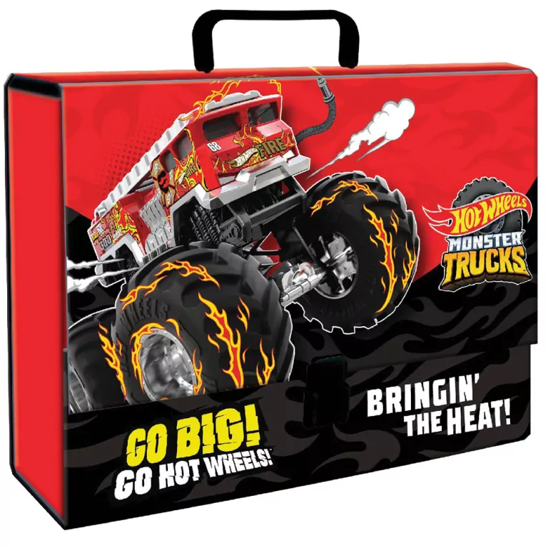 Hot Wheels Teczka z rączką szeroka A4 XL - tantis.pl