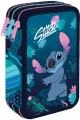 Disney. Piórnik 3-komorowy z wyposażeniem. Core Jumper 3 Stitch - tantis.pl
