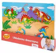 Dinozaury. Układanka drewniana - tantis.pl