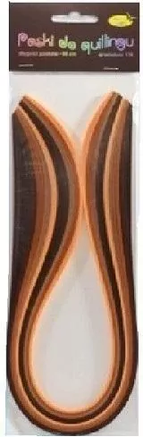 Paski do quillingu 10mmx50cm brązowe, 100 sztuk - tantis.pl