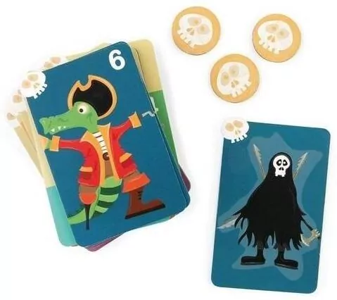 Gra logiczna 4w1 - Karty Wyprawa Pirata - tantis.pl