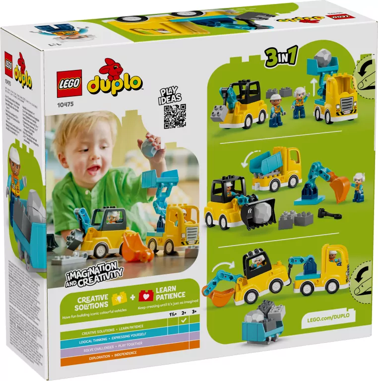 LEGO® Duplo.  Maszyny budowlane 3w1 10475 - tantis.pl